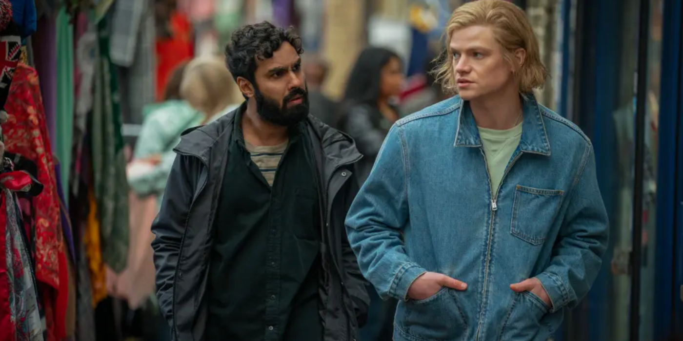 Kunal Nayyar and Tom Rhys Harries in Suspicion (2022)