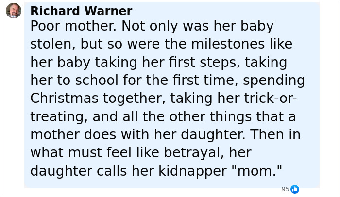Baby Abducted From Hospital At Just 8 Hours Old Still Calls Her Kidnapper Mom 27 Years Later