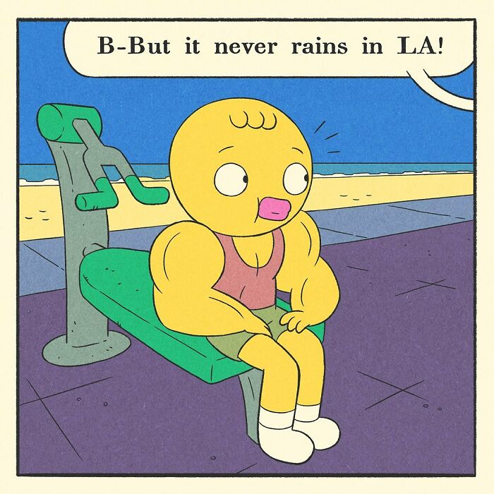 Australian Cartoonist Tells A Story Featuring Muscles McQuack, A Bodybuilding Duck