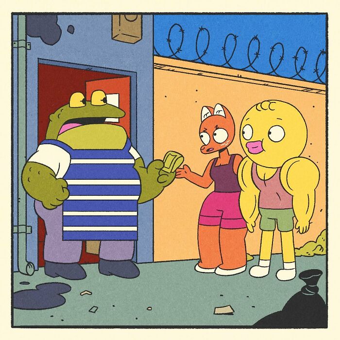 Australian Cartoonist Tells A Story Featuring Muscles McQuack, A Bodybuilding Duck