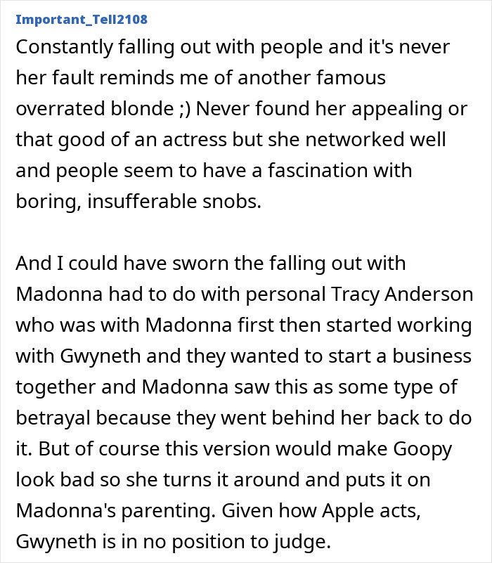 &ldquo;I Can&rsquo;t Be Around This Woman&rdquo;: Gwyneth Paltrow and Madonna Ended Friendship After Awful Dinner