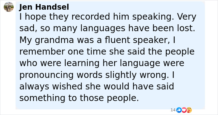 95-Year-Old Edmond Johnson Passed Away And May Have Been The Last Fluent Speaker Of A Language
