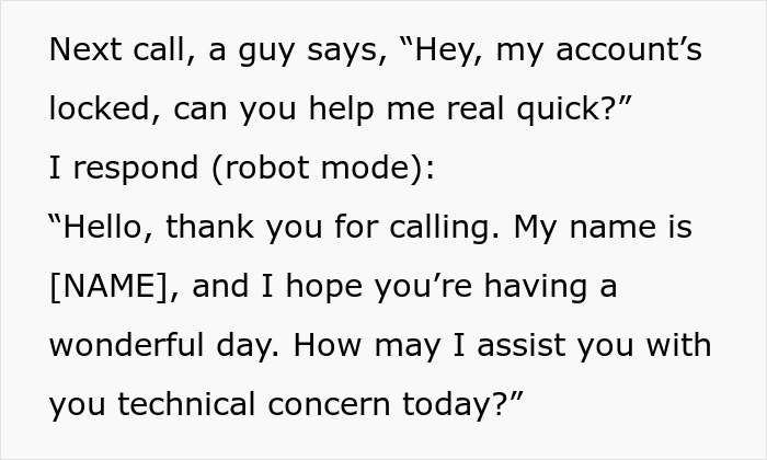 New Boss Demands Call Center Workers Stick To The Script Only, But One Call Changes Her Mind New Boss Demands Call Center Workers Stick To The Script Only, But One Call Changes Her Mind