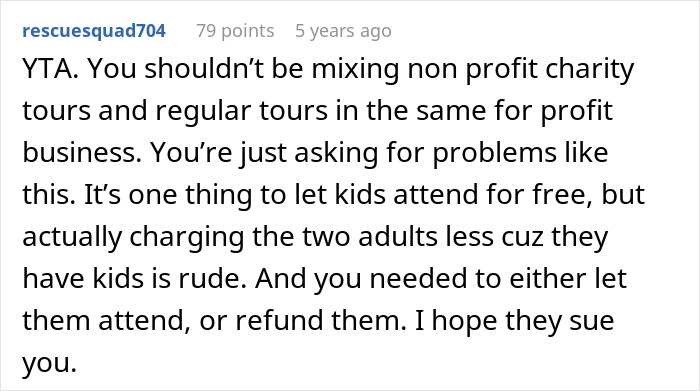 “AITA For Refusing A ‘Child Free’ Couple On A Tour Group For Families?”
