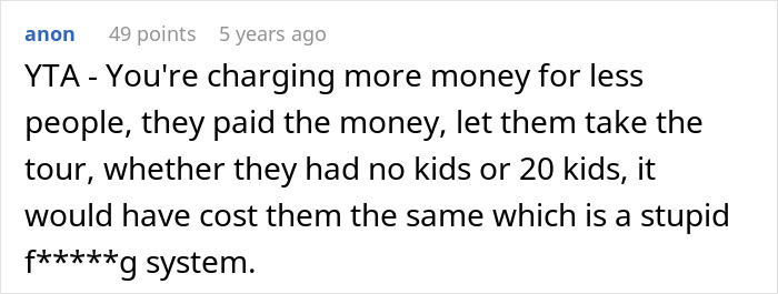 “AITA For Refusing A ‘Child Free’ Couple On A Tour Group For Families?”