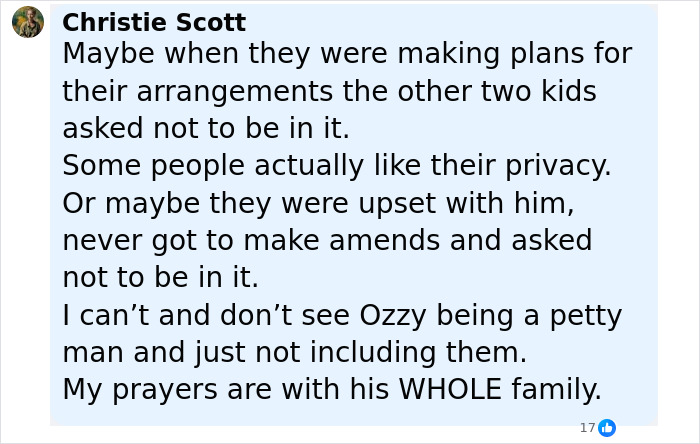 Ozzy Osbourne&rsquo;s Passing Exposes Deep Family Rifts After Two Of His Kids Were ‘Snubbed’ In Family Tribute