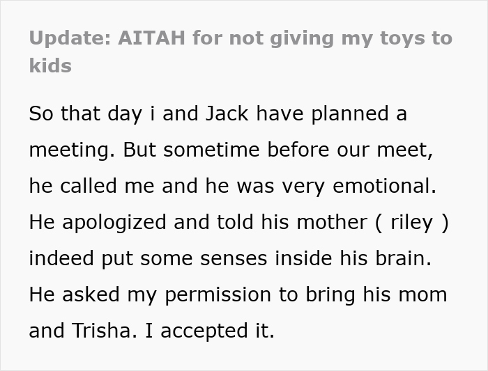 Woman Deals With Childhood Trauma By Collecting Toys, SIL Wants Them For Her Kids, Mad When Denied Woman Deals With Childhood Trauma By Collecting Toys, SIL Wants Them For Her Kids, Mad When Denied