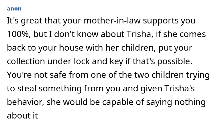 Woman Deals With Childhood Trauma By Collecting Toys, SIL Wants Them For Her Kids, Mad When Denied Woman Deals With Childhood Trauma By Collecting Toys, SIL Wants Them For Her Kids, Mad When Denied