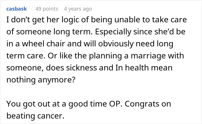 Man Can&#8217;t Forgive Ex For Breaking Up With Him Over His Cancer, Takes Financial Revenge On Her