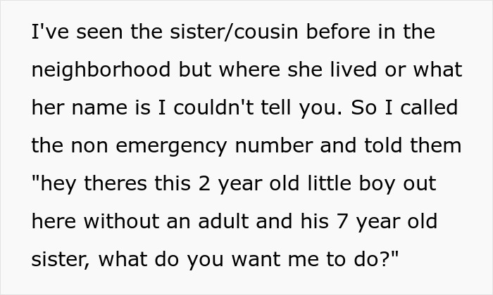 “[Am I The Jerk] For Calling The Police On A 2YO Child Running Around My Neighborhood Unsupervised?”