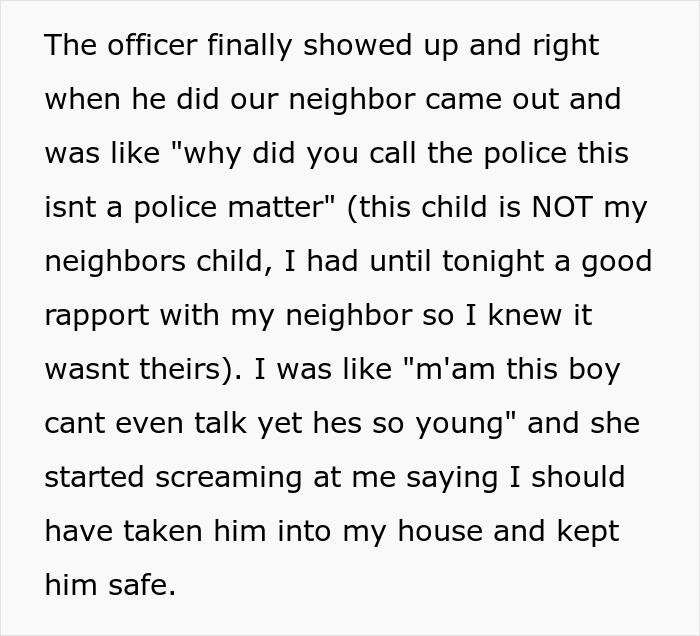 “[Am I The Jerk] For Calling The Police On A 2YO Child Running Around My Neighborhood Unsupervised?”
