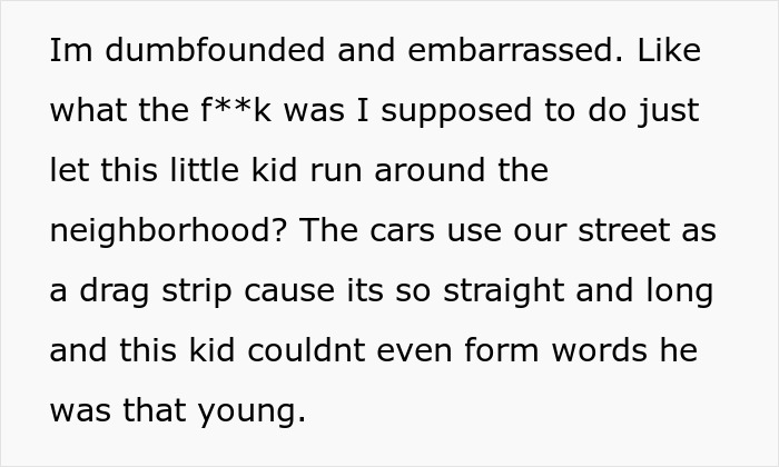 “[Am I The Jerk] For Calling The Police On A 2YO Child Running Around My Neighborhood Unsupervised?”