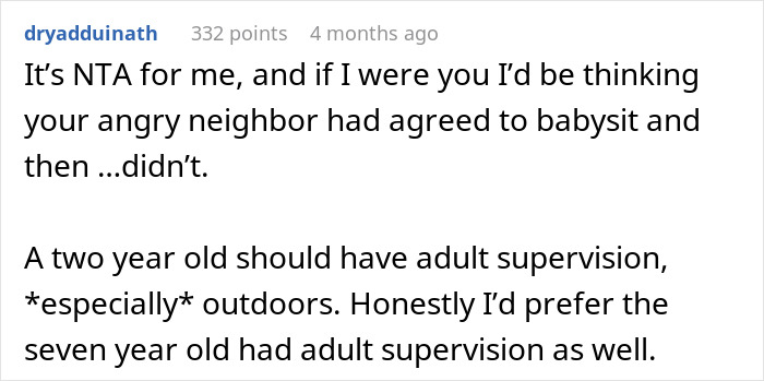 “[Am I The Jerk] For Calling The Police On A 2YO Child Running Around My Neighborhood Unsupervised?”
