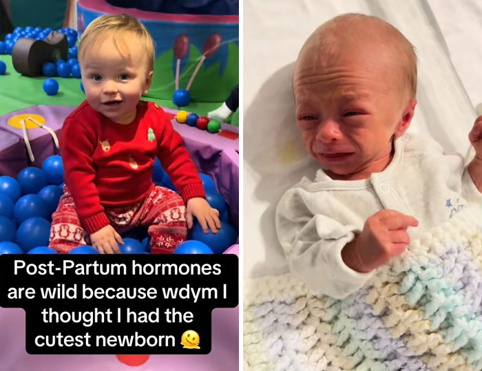 New Trend Shows Women Calling Out Their Postpartum Hormones: &#8220;I Thought I Had The Cutest Newborn&#8221;