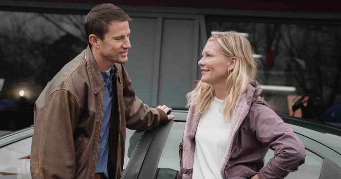 Channing Tatum and Kirsten Dunst in Roofman movie