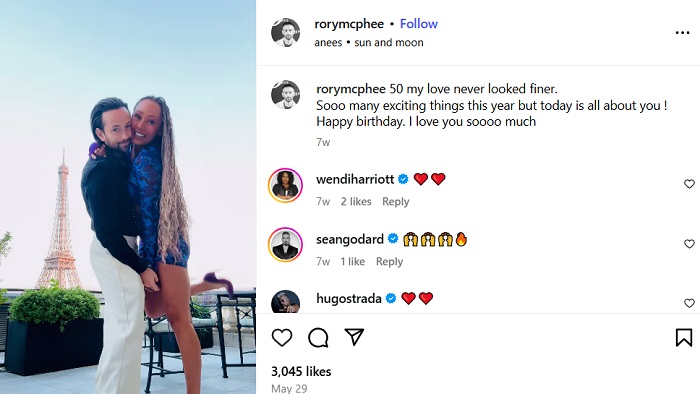 Rory and Mel B relationship