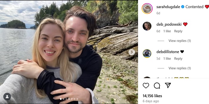 Sarah Dugdale and Richard Harmon