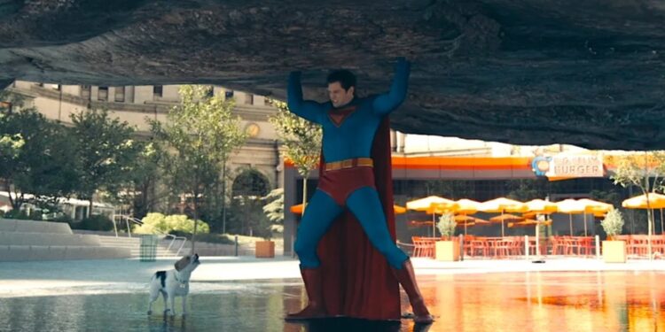 David Corenswet as superman in Superman