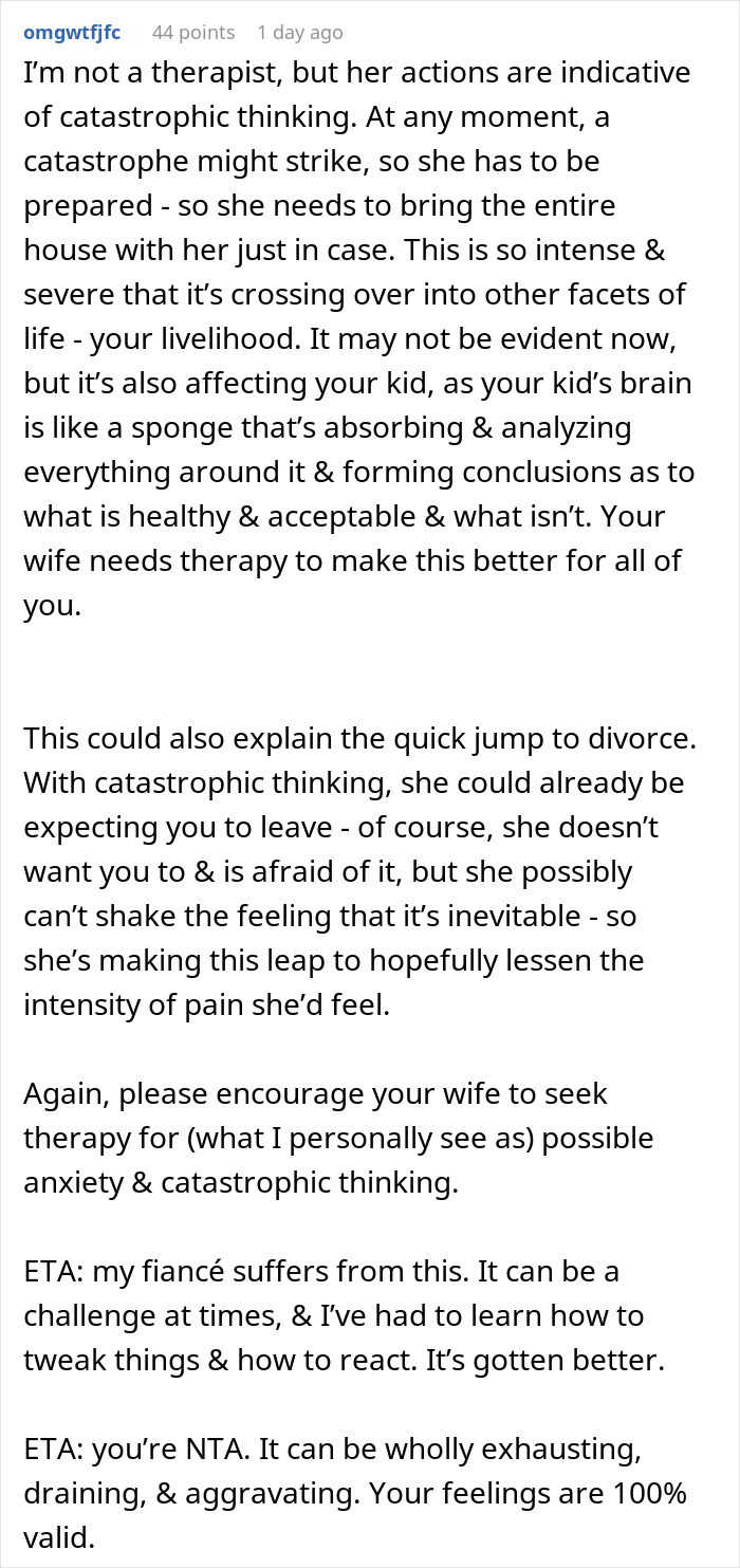 Wife Files For Divorce After Husband Points Out Her Weird Quirk That Made Traveling Difficult