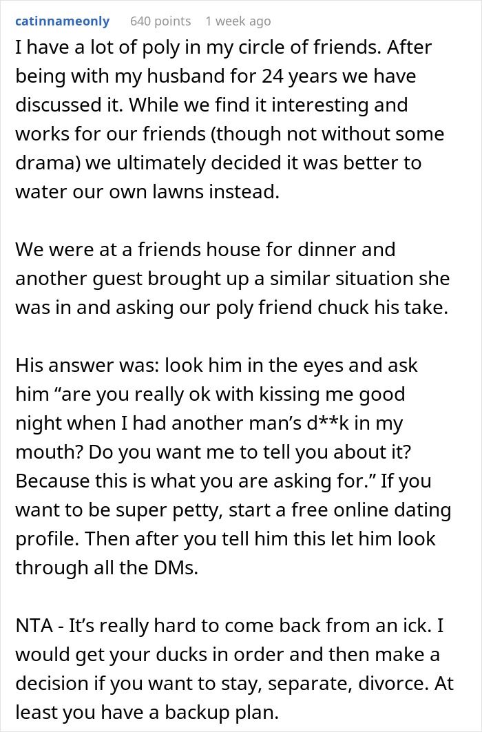 Woman Is Heartbroken That Husband Suggests Trying Out Polyamory After 1 Year Of Marriage