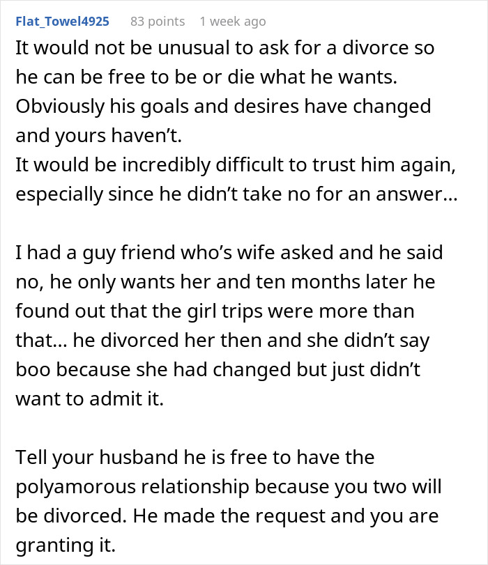 Woman Is Heartbroken That Husband Suggests Trying Out Polyamory After 1 Year Of Marriage