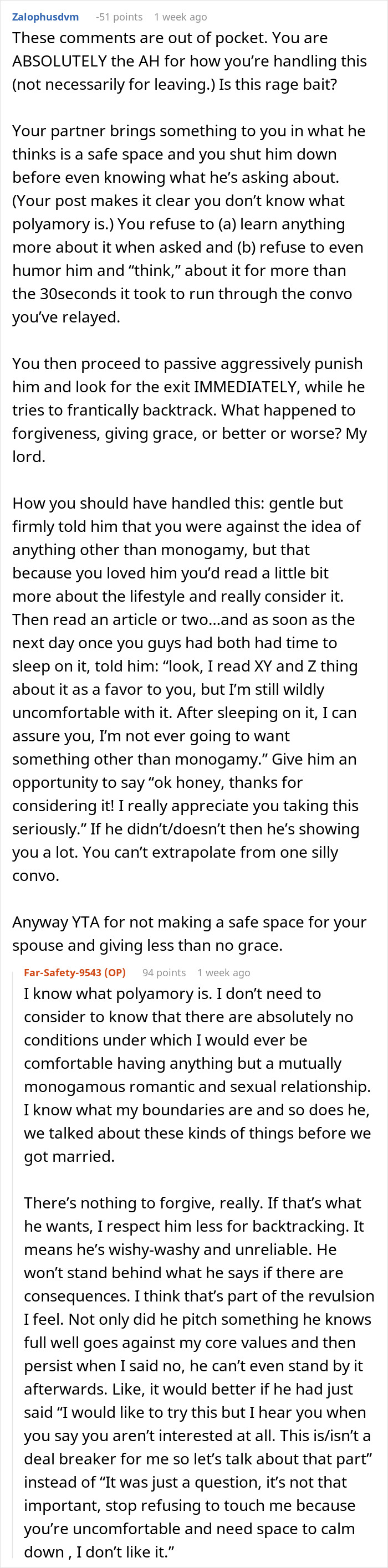 Woman Is Heartbroken That Husband Suggests Trying Out Polyamory After 1 Year Of Marriage