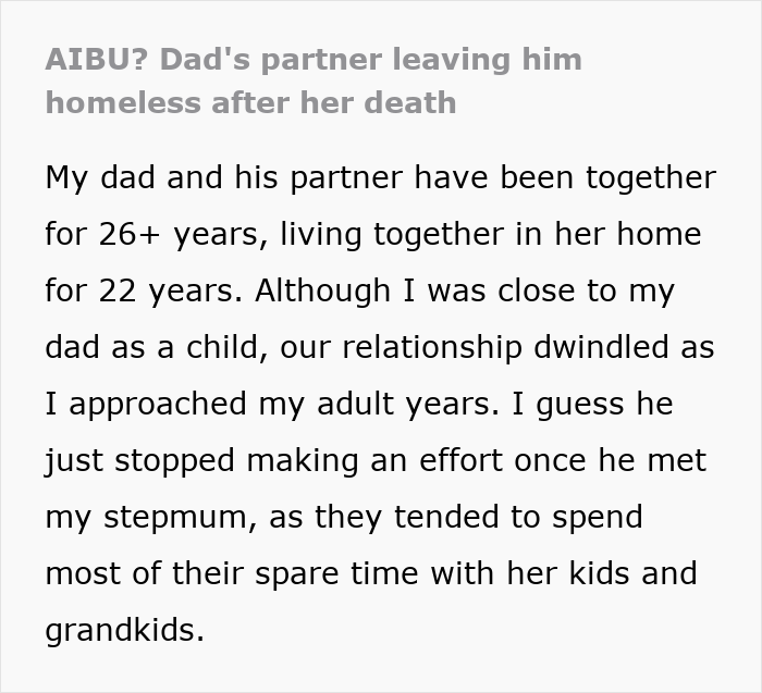 Woman Plans To Leave Long-Term Partner Homeless If She Dies After 20 Years Of Living Together