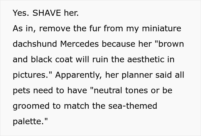 Bridesmaid Expected To Shave Her Dog For Bestie&#8217;s Wedding, Chooses To Be A No-Show Instead