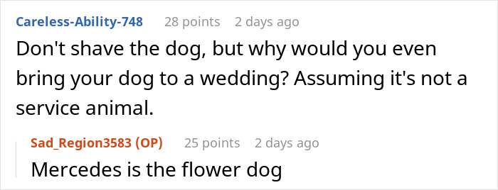 Bridesmaid Expected To Shave Her Dog For Bestie&#8217;s Wedding, Chooses To Be A No-Show Instead