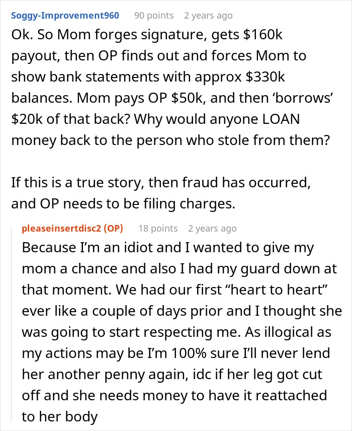 &#8220;She Thinks She&#8217;s Entitled To This Money&#8221;: Mom Sinks Her Claws Into Daughter&#8217;s Inheritance Of $160K