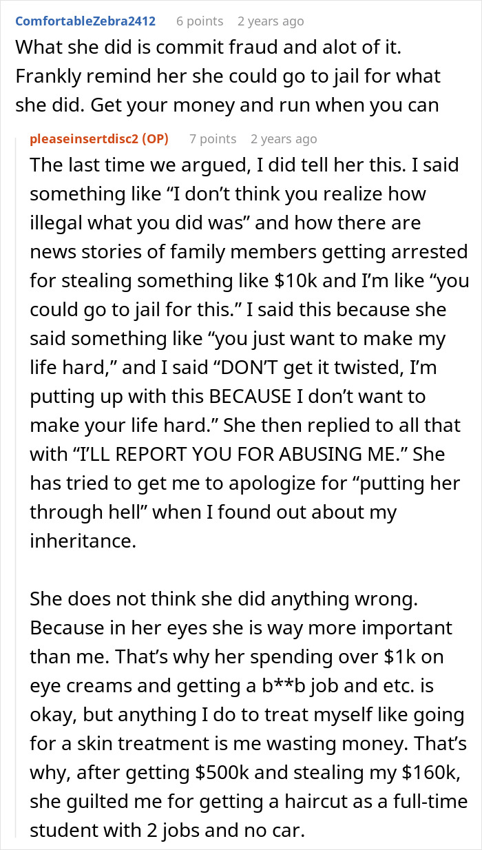 &#8220;She Thinks She&#8217;s Entitled To This Money&#8221;: Mom Sinks Her Claws Into Daughter&#8217;s Inheritance Of $160K
