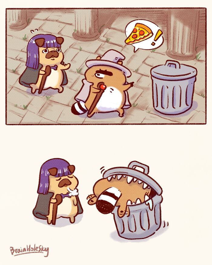 48 Funny Comics By BrainHoleSky That Feature All Kinds Of Cute Animals (New Pics)