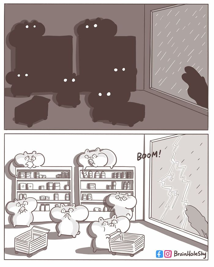 48 Funny Comics By BrainHoleSky That Feature All Kinds Of Cute Animals (New Pics)