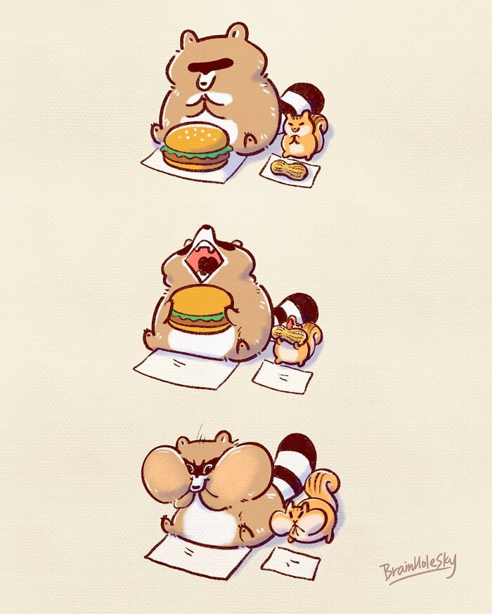 48 Funny Comics By BrainHoleSky That Feature All Kinds Of Cute Animals (New Pics)