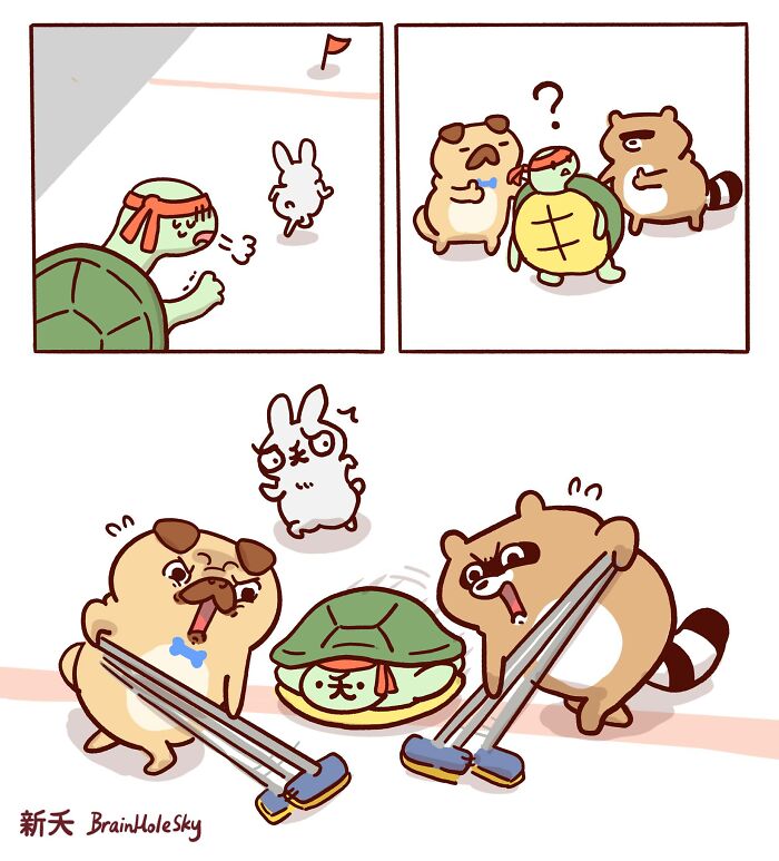 48 Funny Comics By BrainHoleSky That Feature All Kinds Of Cute Animals (New Pics)