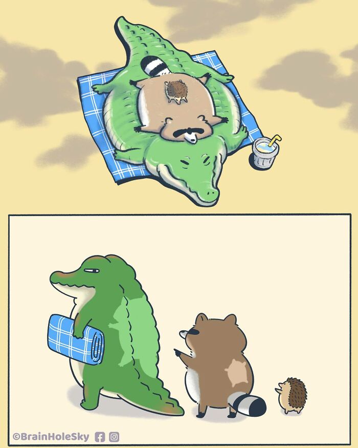 48 Funny Comics By BrainHoleSky That Feature All Kinds Of Cute Animals (New Pics)