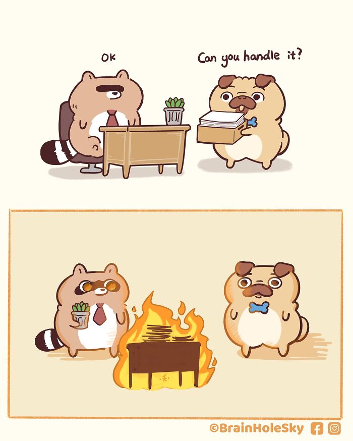 48 Funny Comics By BrainHoleSky That Feature All Kinds Of Cute Animals (New Pics)