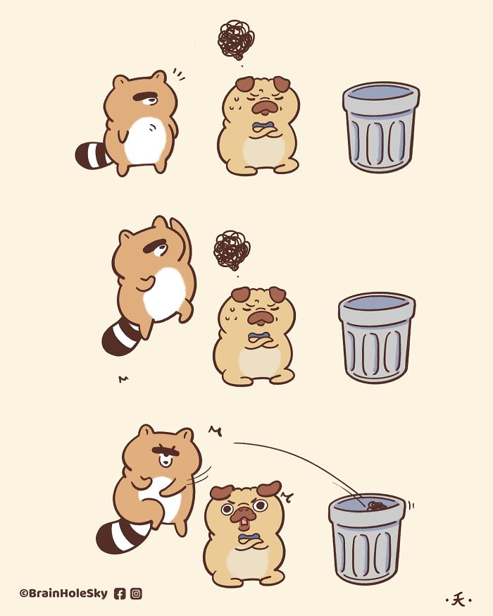 48 Funny Comics By BrainHoleSky That Feature All Kinds Of Cute Animals (New Pics)