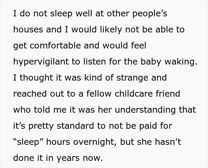 Sitter Refuses 20-Hour Sitting Gig After Being Told They’d Only Be Paid For Awake Time