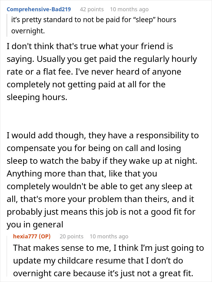 Sitter Refuses 20-Hour Sitting Gig After Being Told They’d Only Be Paid For Awake Time