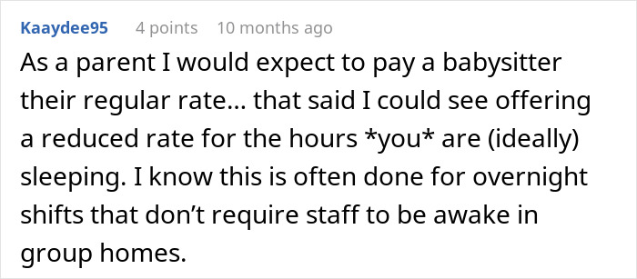 Sitter Refuses 20-Hour Sitting Gig After Being Told They’d Only Be Paid For Awake Time