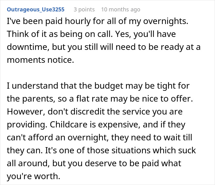 Sitter Refuses 20-Hour Sitting Gig After Being Told They’d Only Be Paid For Awake Time