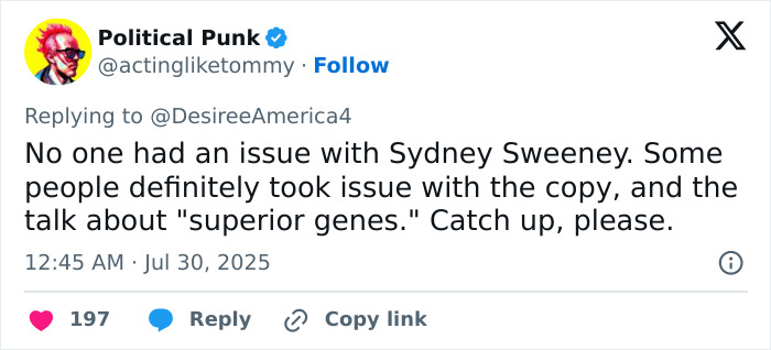 Beyoncé Pulled In As Sydney Sweeney “Genes” Ad Continues to Roil America