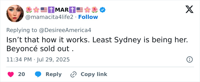 Beyoncé Pulled In As Sydney Sweeney “Genes” Ad Continues to Roil America