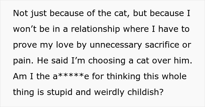Controlling BF Wants Woman To Get Rid Of Her Cat, She Bails On The Relationship Instead