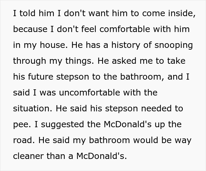 Lady Called &#8220;Cruel&#8221; As She Refuses To Let Ex&#8217;s Stepkid Use Her Bathroom, Suspects He Wants To Snoop