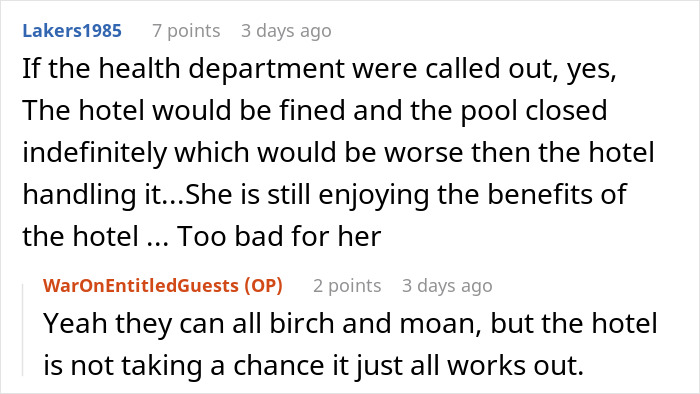 “Send Her A Bill”: Karen Wants Discount For Pool Being Closed Despite Her Kid Going Number Two In It