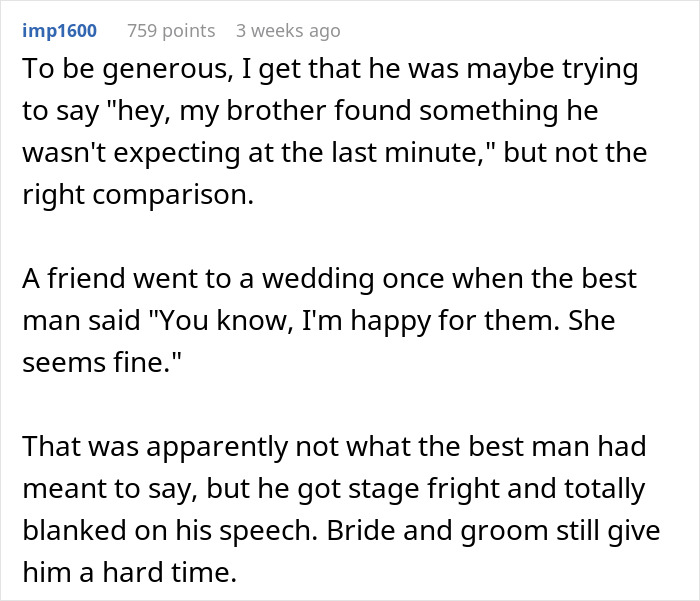 Best Man’s Speech Compares Groom’s Choice In Bride To An IKEA Shopping Trip, Wedding Guests Aghast