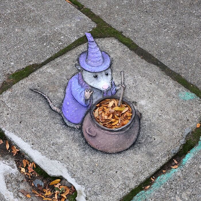 62 Doodled Creatures That Popped Up In Unexpected Places, By David Zinn (New Pics)