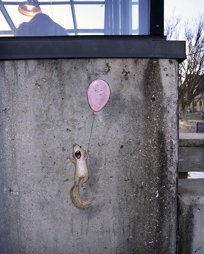 62 Doodled Creatures That Popped Up In Unexpected Places, By David Zinn (New Pics)